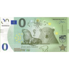 0 Euro biljet Bremerhaven Zoo aan zee 