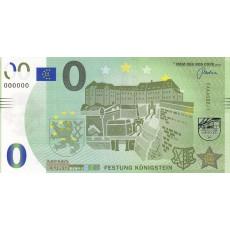 0 Euro biljet Koningstein Neue Schanke 