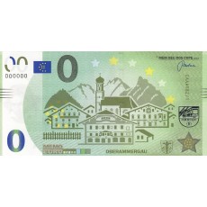0 Euro biljet Oberammergua 