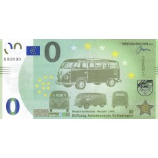 0 Euro biljet Wolfsburg Automuseum 