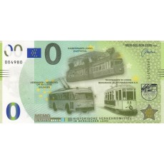 0 Euro biljet Wuppertal Historische vervoermiddelen 
