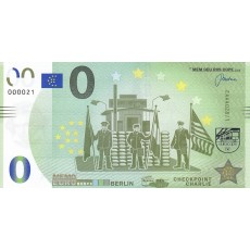 0 Euro biljet Berlijn Checkpoint Charlie 