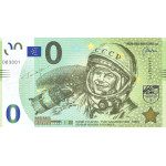 0 Euro biljet Joeri Gagarin