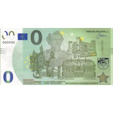 0 Euro biljet Koningsscholsser koning ludwig 2 