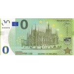 0 Euro biljet Kathedraal van Milaan 