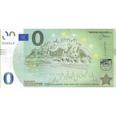 0 Euro biljet Hohensalzburg Kasteel 
