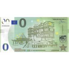 0 Euro biljet Usedom 3 keizerlijke baden 
